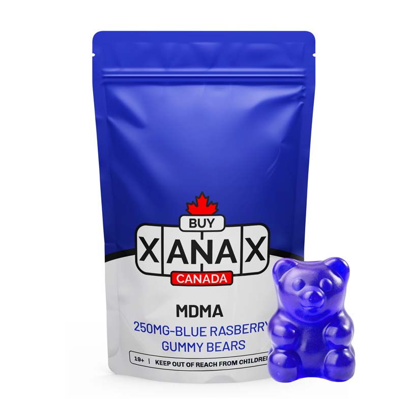 MDMA Gummy Bears – Blue Raspberry 250MG